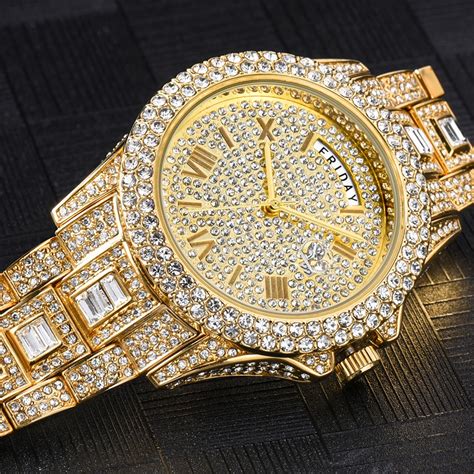 cheap fake bling watches|blinged out watches for men.